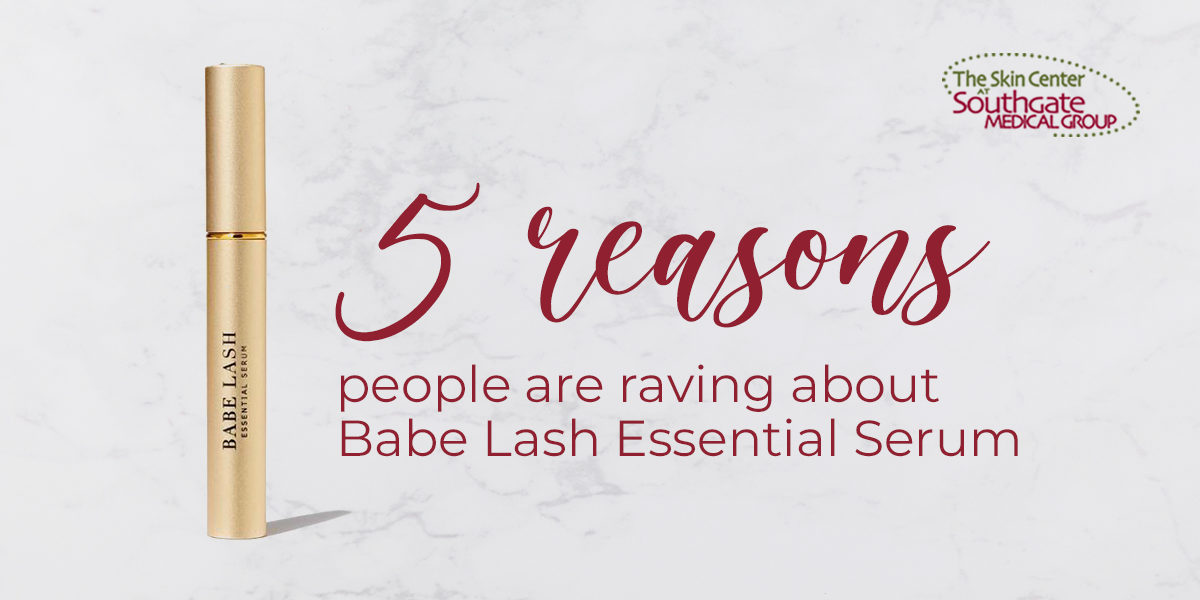 Babe Lash Essential Serum A gold tube encases Babe Lash Essential Serum