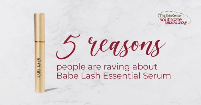 Babe Lash Essential Serum A gold tube encases Babe Lash Essential Serum
