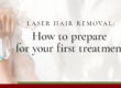 Laser Hair Removal: How to prepare for your first treatment. Image of person shaving their legs.