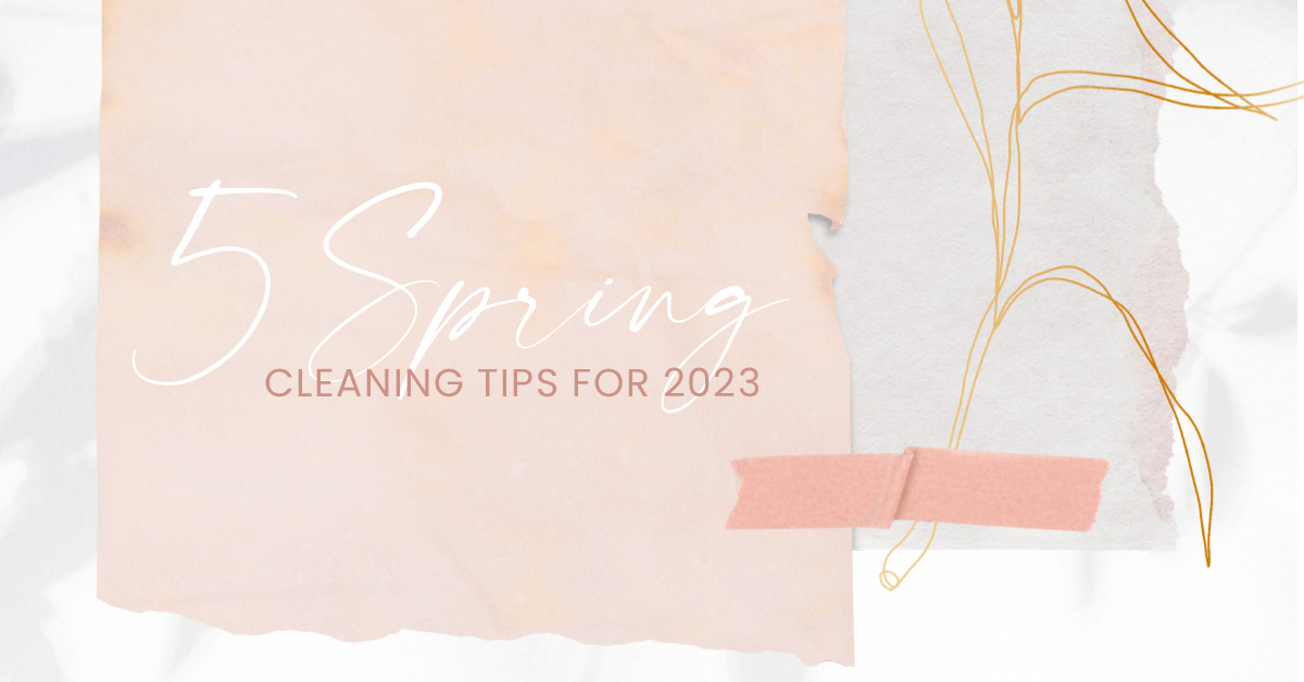 SOUTHGATE_SKIN_CENTER_1200x628_SPRING_CLEANING The Skin Center: 5 Spring Cleaning Tips for 2023. IMAGE: Pastel pinks, whites, and grays among gold strings on an otherwise non-descript canvas.